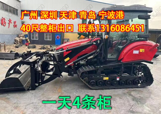 推土机海运到新加坡