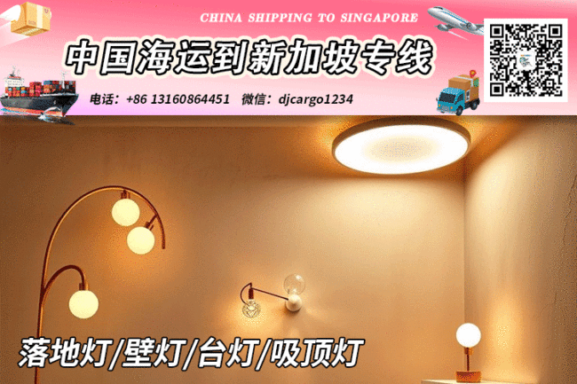 台灯海运整柜到新加坡