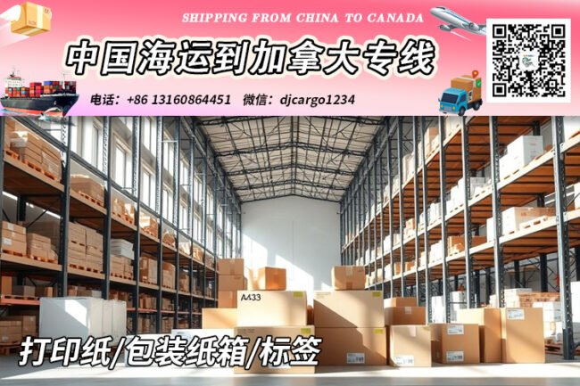 打印纸海运到加拿大