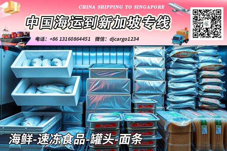 海鲜-速冻食品-罐头-面条海运整柜到新加坡本地清关派送