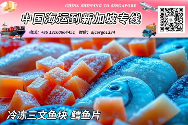 【全程冷链】冷冻三文鱼块-鳕鱼片冷冻柜海运到新加坡