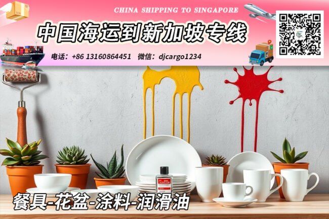 餐具-花盆-涂料-润滑油海运整柜到新加坡本地清关派送