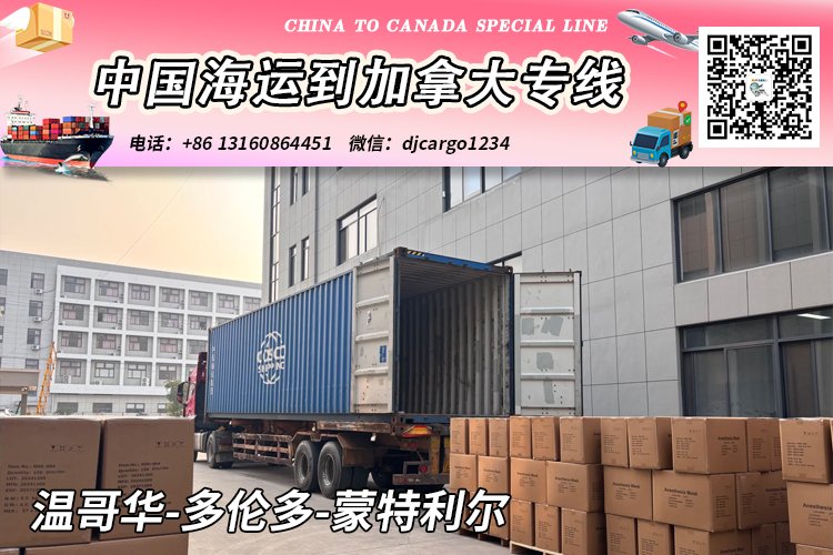 中国海运整柜到加拿大温哥华/多伦多/蒙特利尔运输和清关