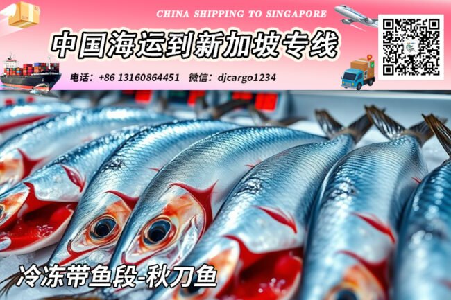 【全程冷链】冷冻带鱼段-秋刀鱼冷冻柜海运到新加坡