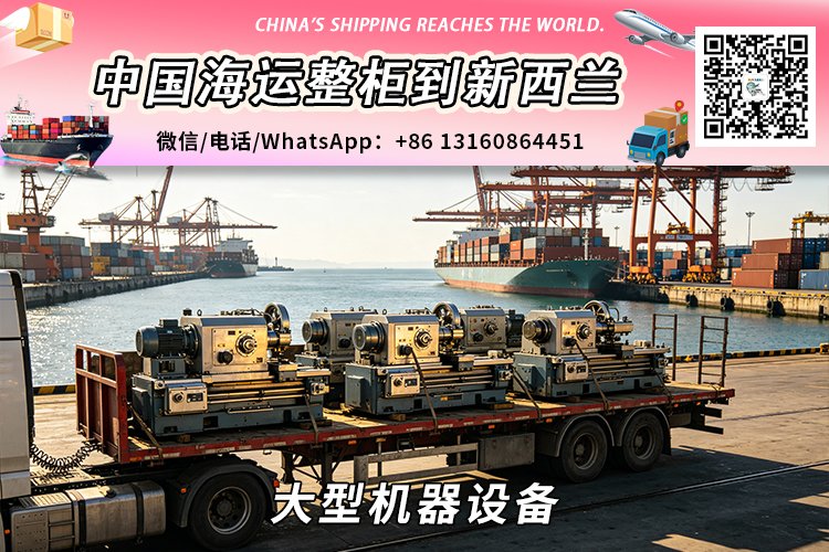 大型机器设备海运整柜拼箱到新西兰→奥克兰、惠灵顿、基督城