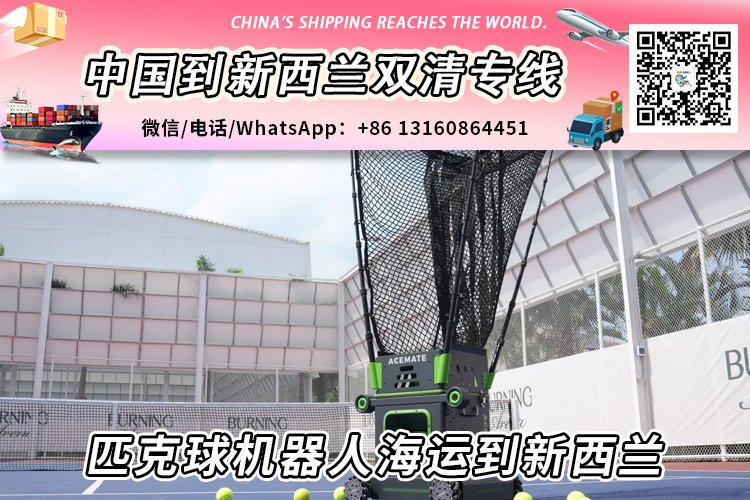 匹克球机器人海运整柜/拼箱到新西兰双清到门→递接物流
